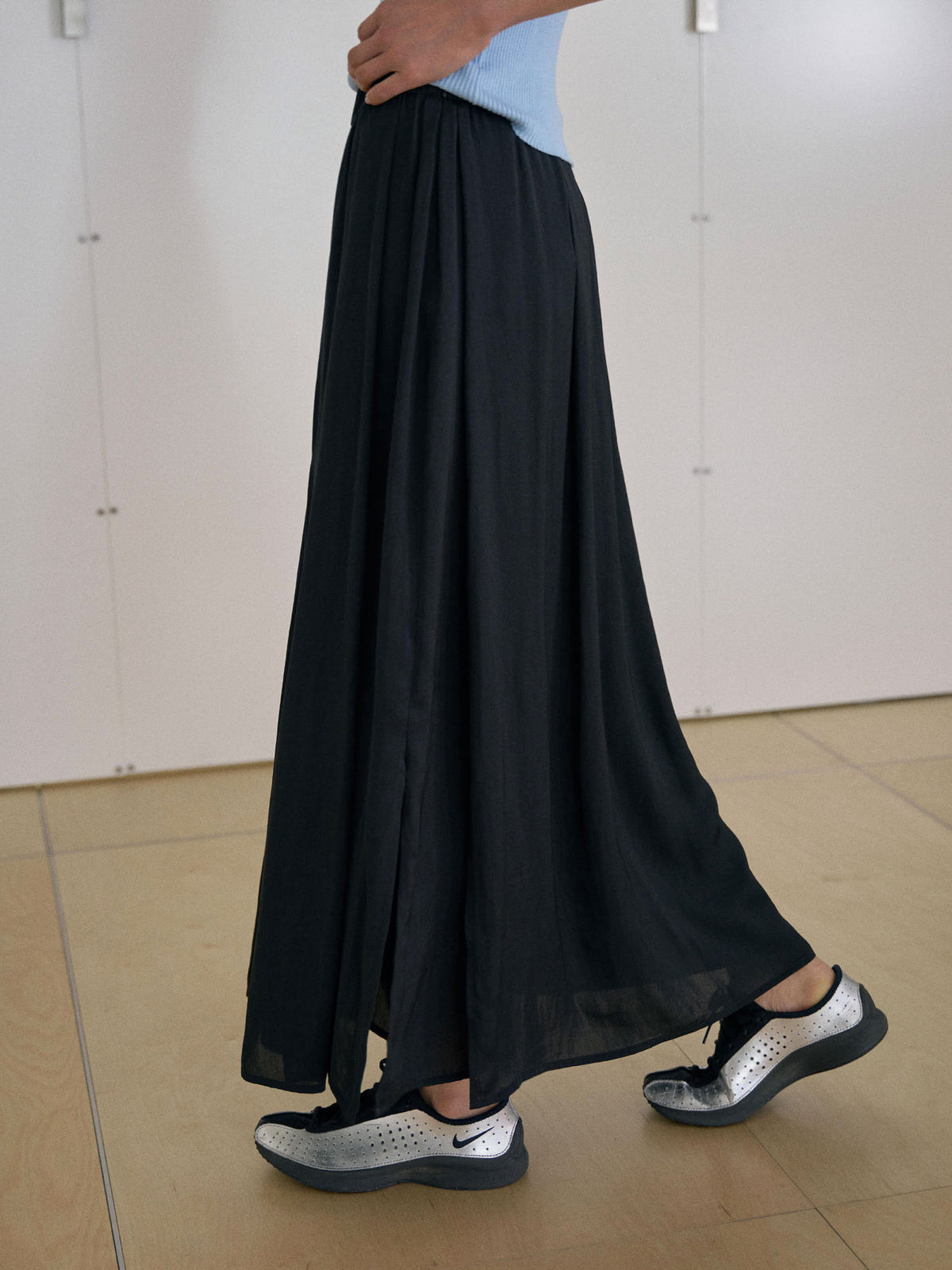 Layered Wrap Pants - Black 10
