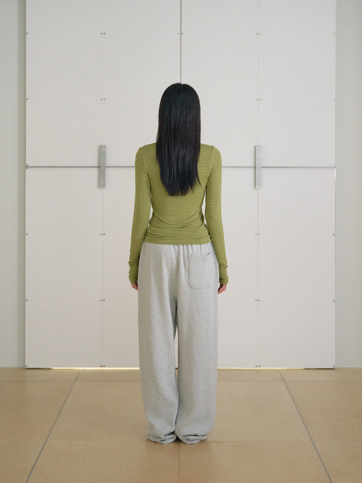 MARAN Rib Stripe Long Sleeve - Olive 商品画像14/19
