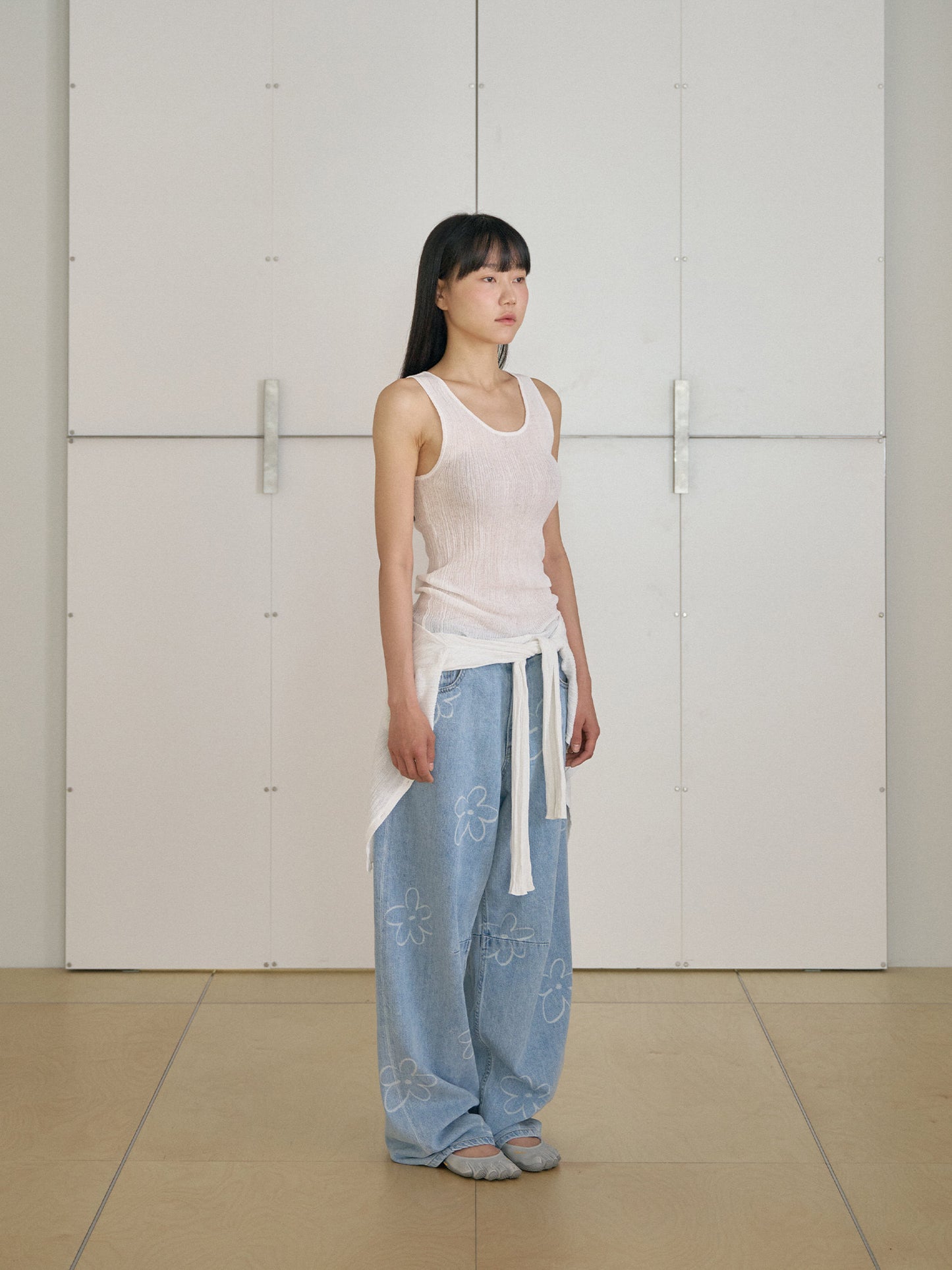 Multi Rib Sleeveless - Ivory