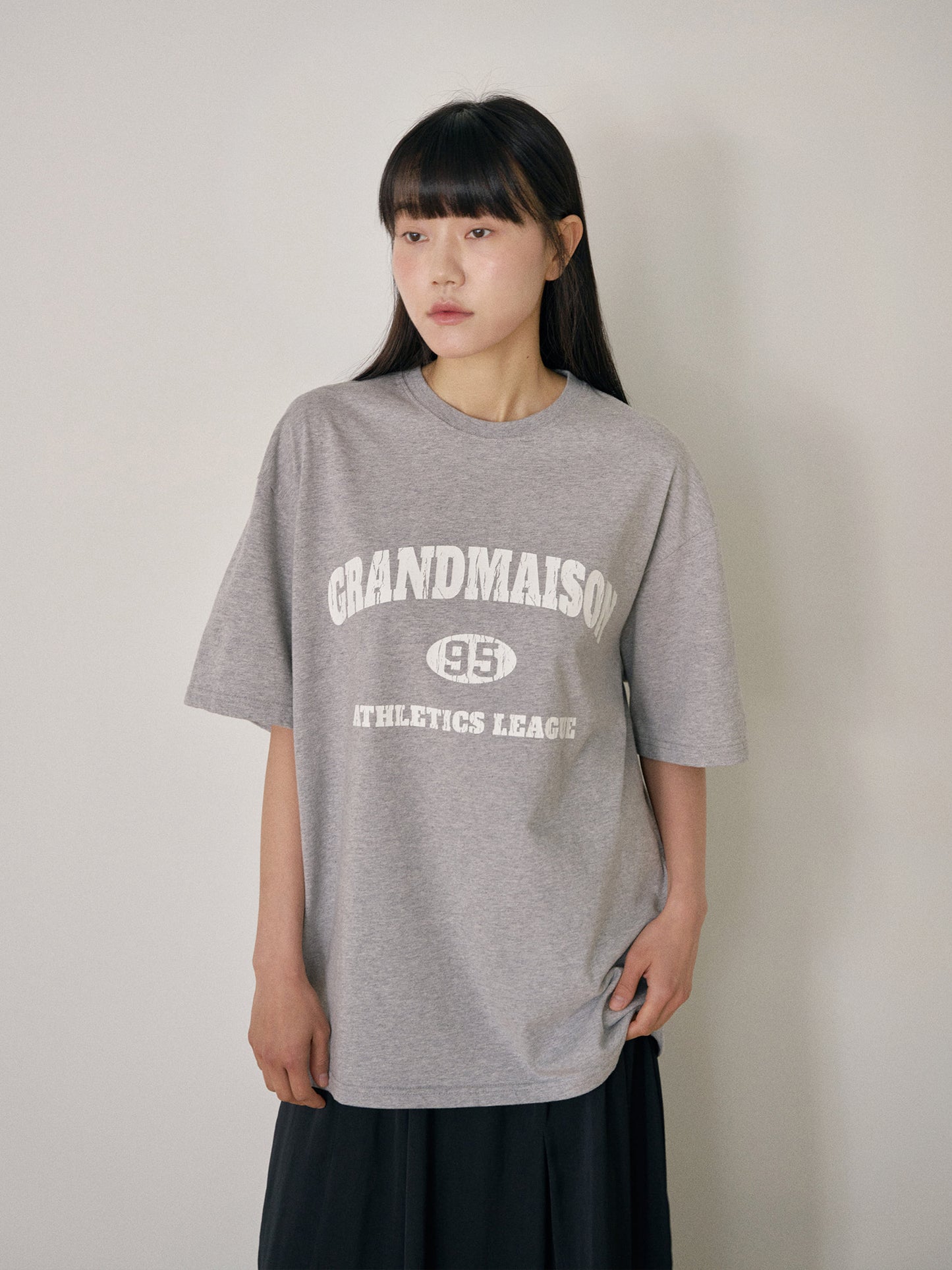 Crack Lettering Short Sleeve - Gray