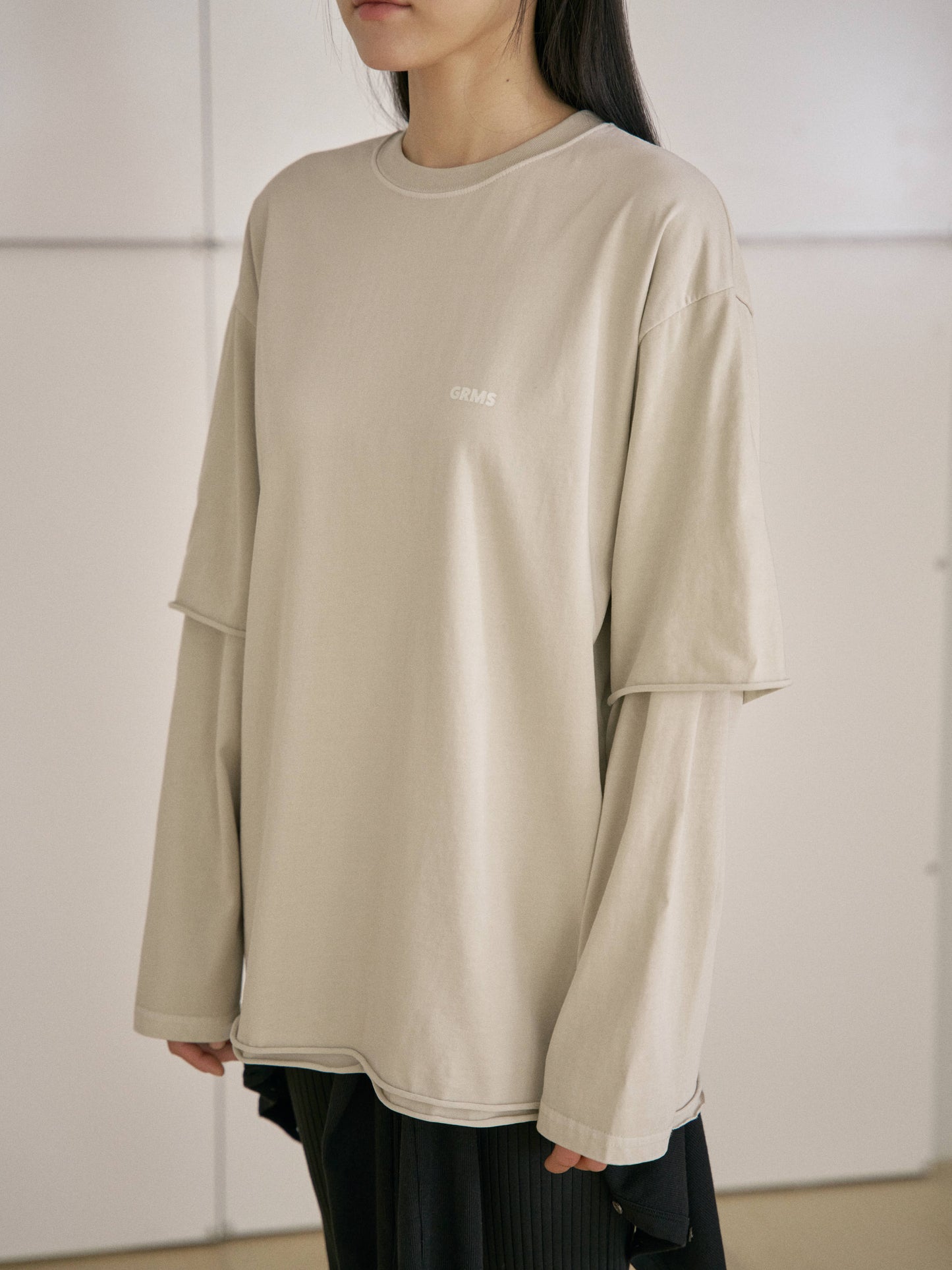Pigment Layered Long Sleeve - Beige
