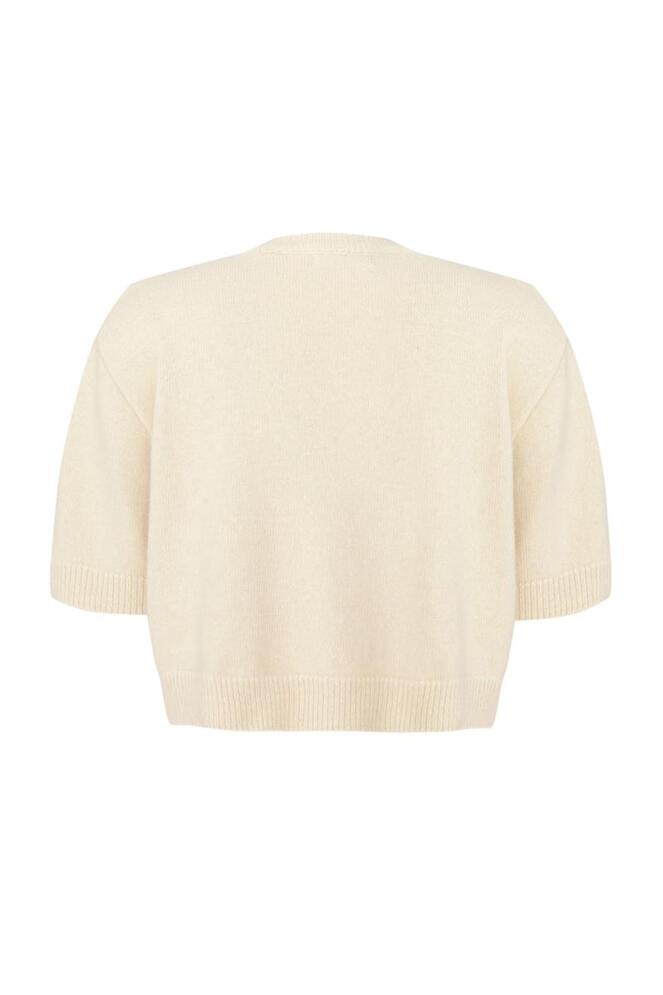 【Love You So Much】Puff Sleeve Cropped Knit