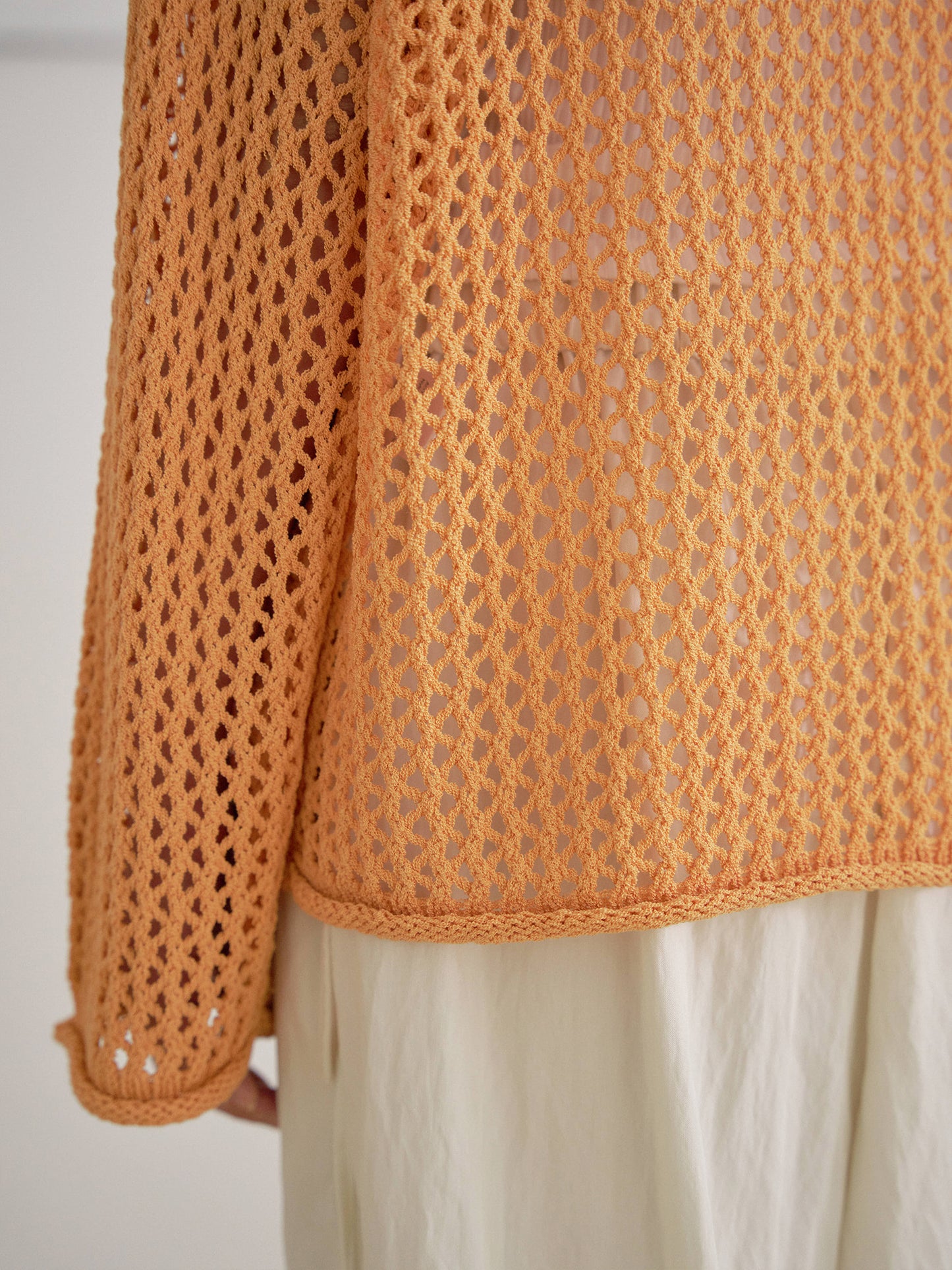 Summer Block Pullover - Orange