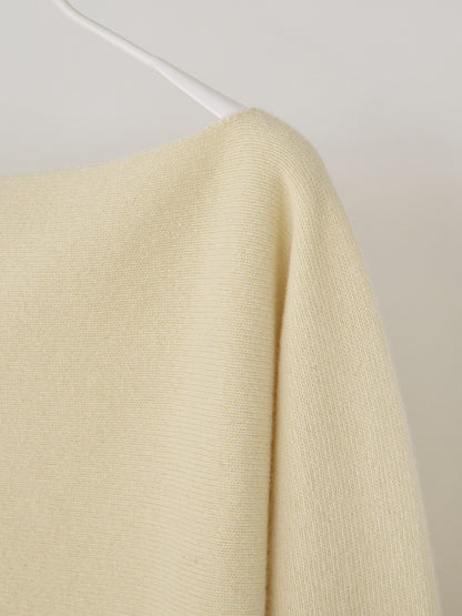 MARAN Flow Boat Neck Pullover - Pale Yellow 商品画像19/21