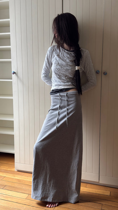 Cotton Maxi-Skirt