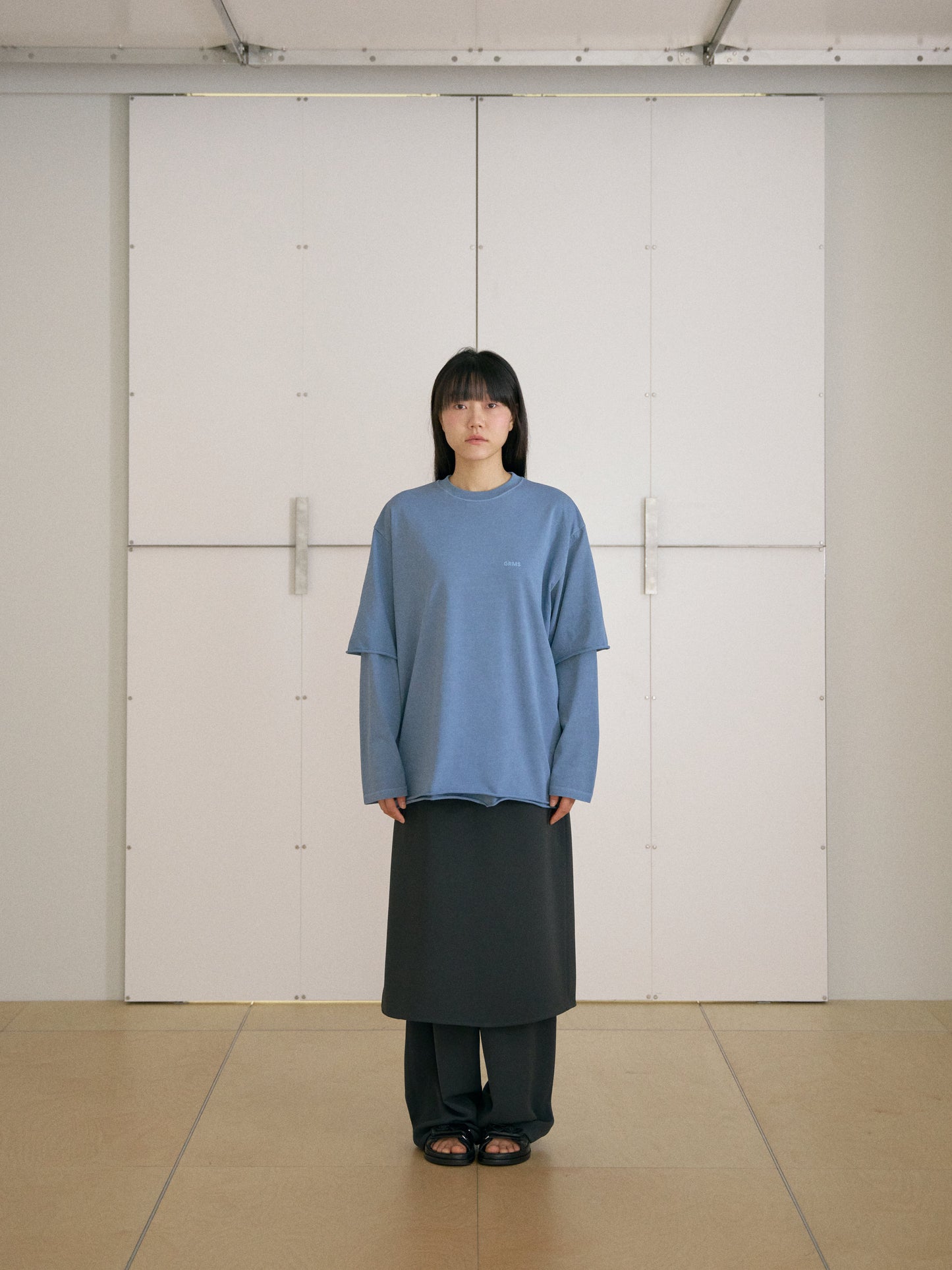 Pigment Layered Long Sleeve - Blue