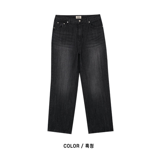 Washed Jeans BLACK