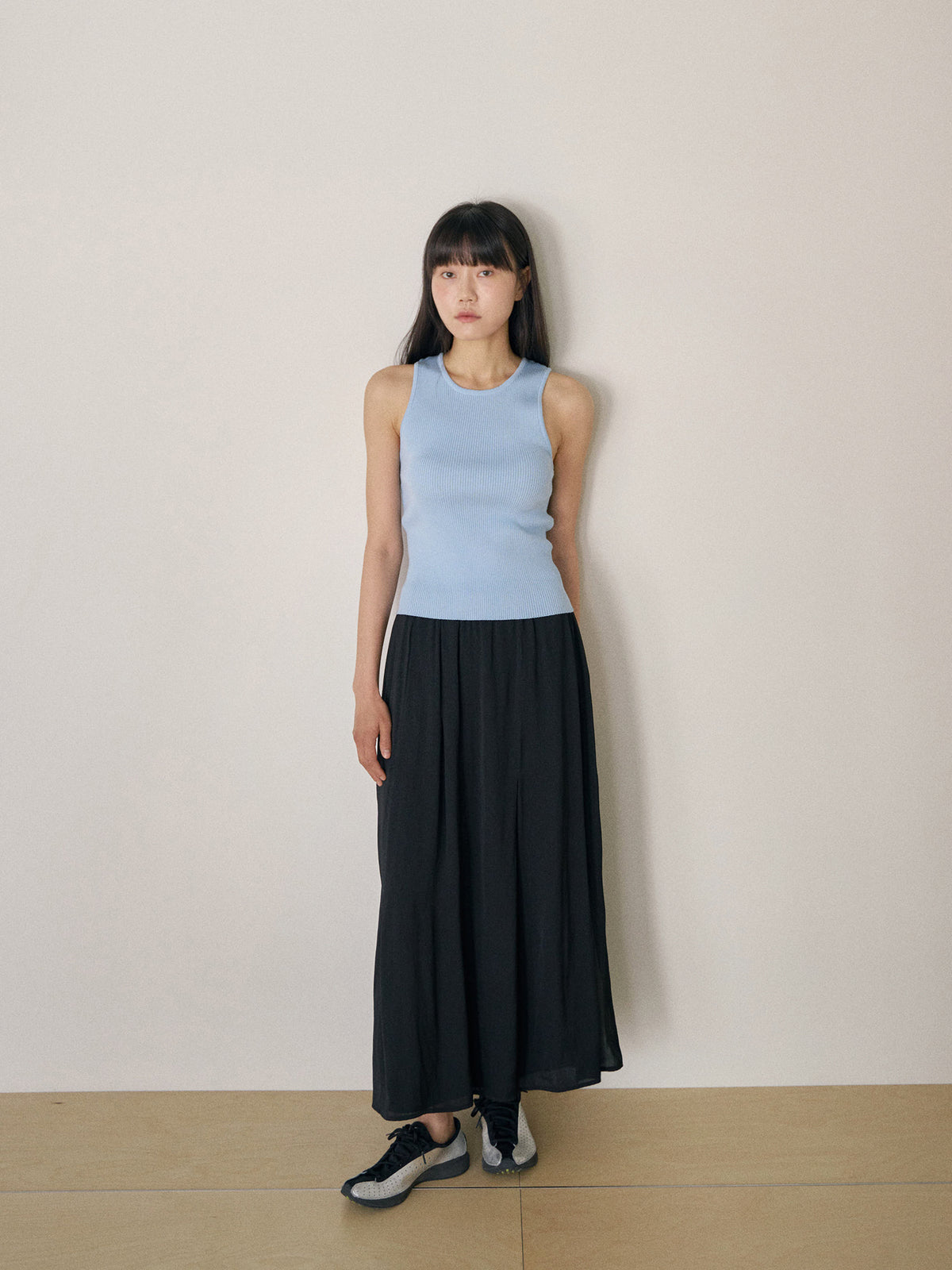 Layered Wrap Pants - Black 6