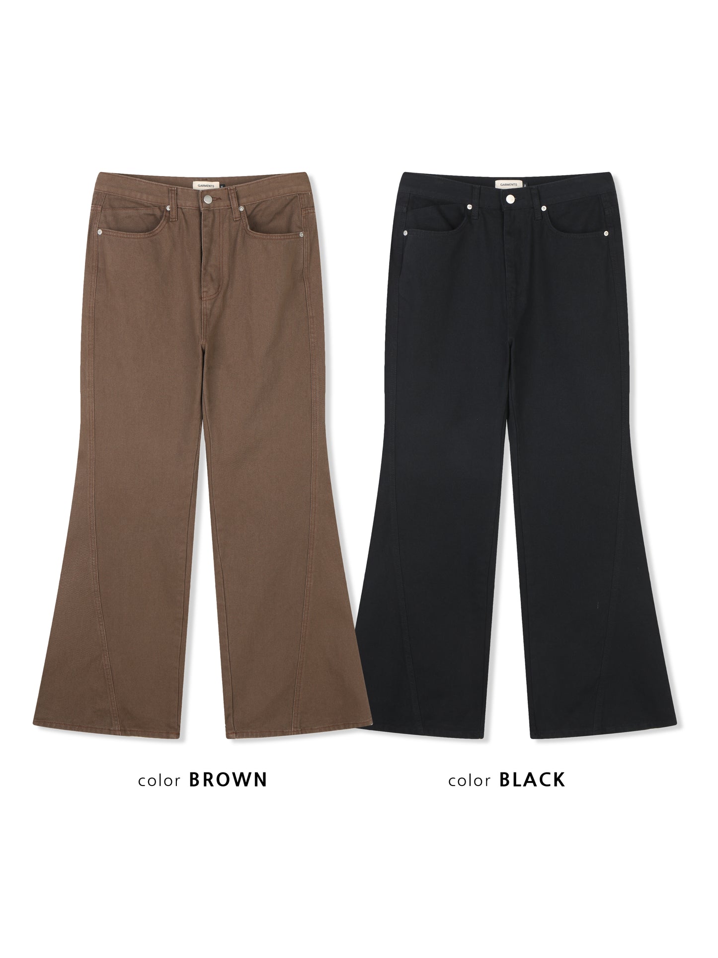 Heavy Cotton Curve Bootcut Pants