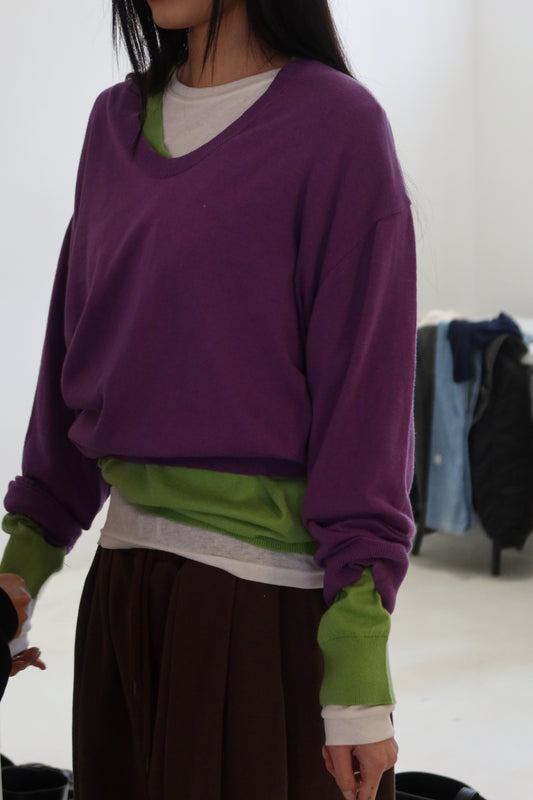 Oversized V-Neck Knit