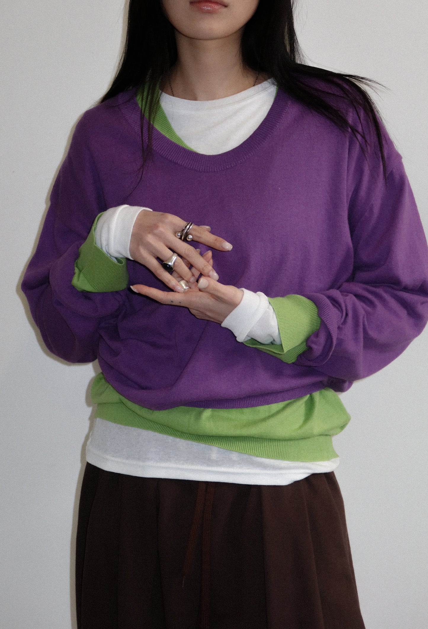 Oversized V-Neck Knit
