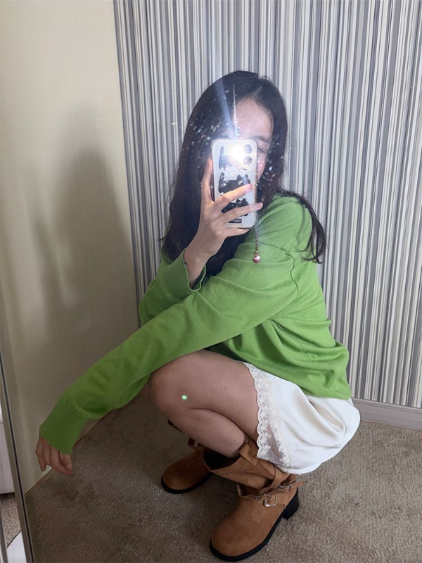 Oversized V-Neck Knit