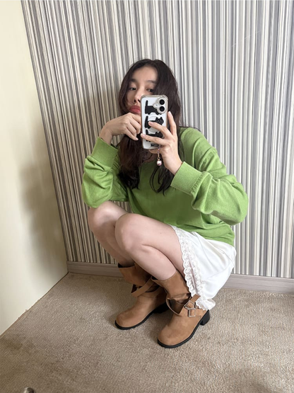Oversized V-Neck Knit
