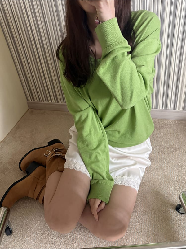Oversized V-Neck Knit