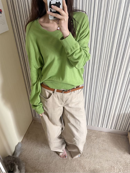 Oversized V-Neck Knit