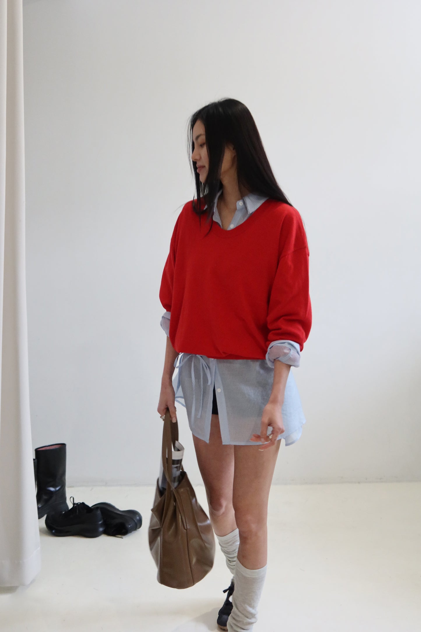 Oversized V-Neck Knit