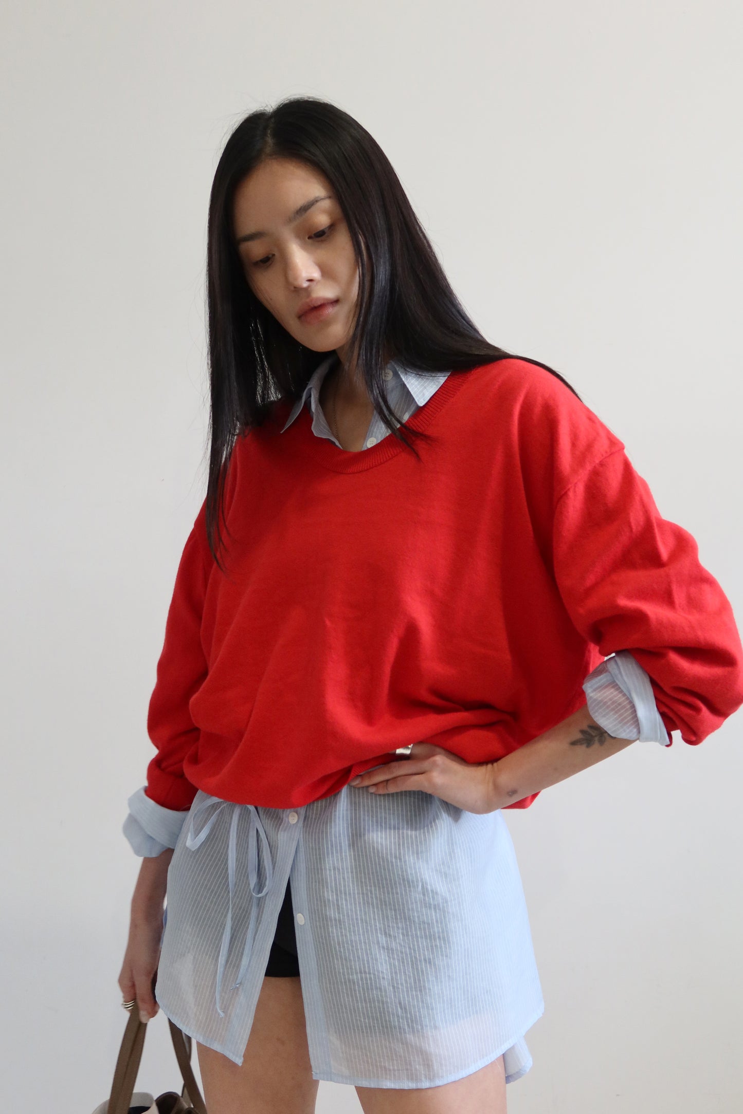 Oversized V-Neck Knit