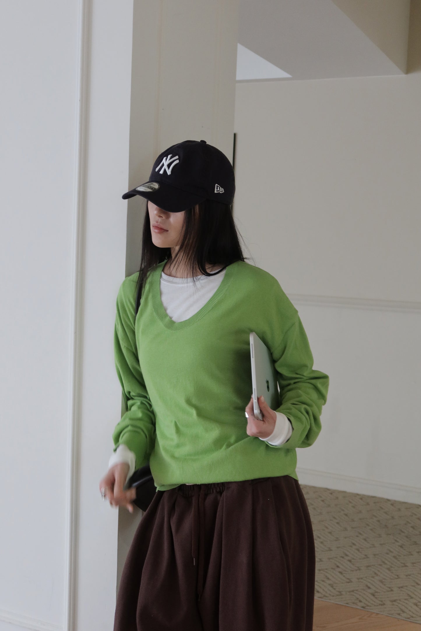 Oversized V-Neck Knit