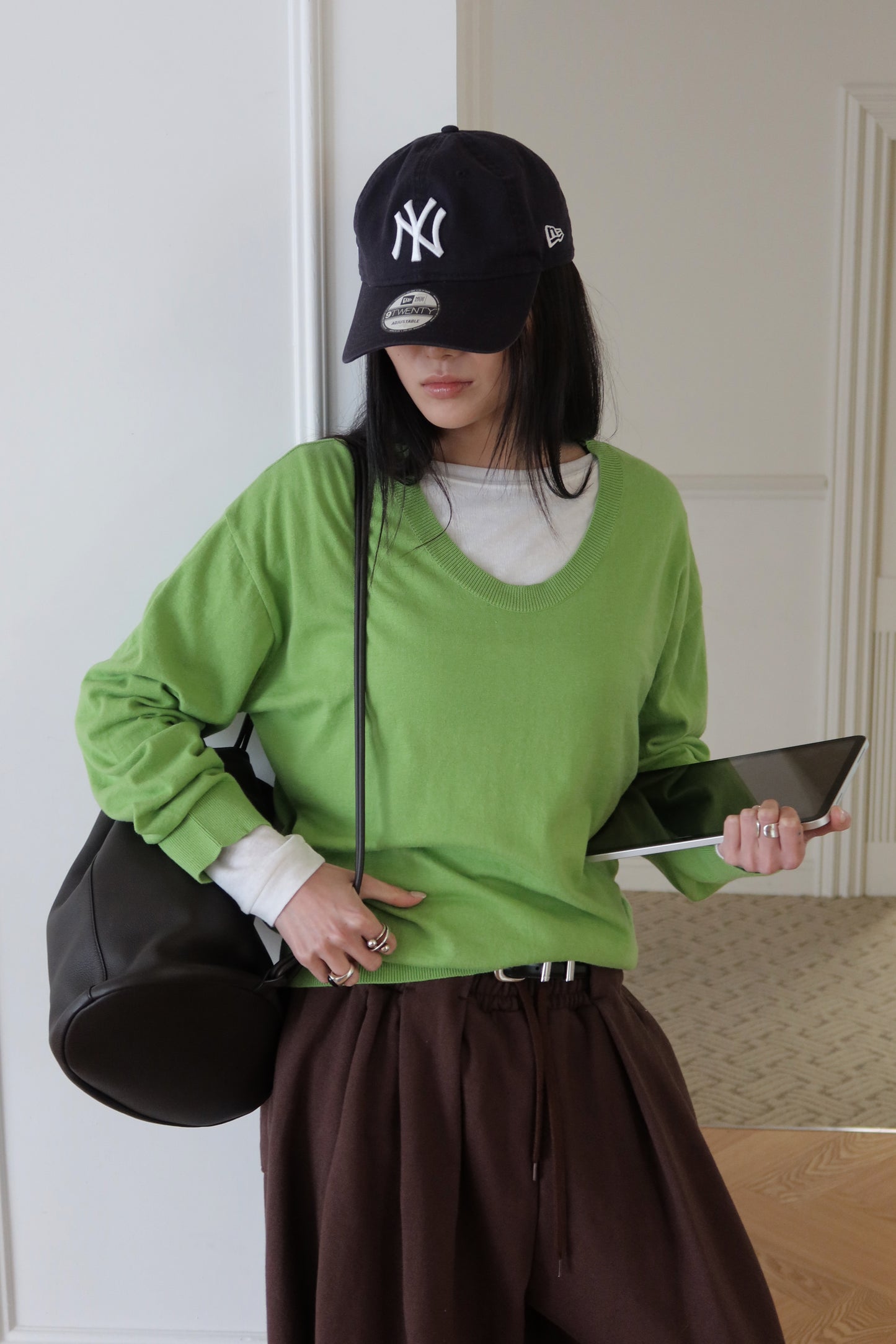 Oversized V-Neck Knit