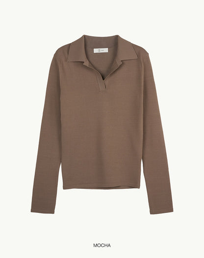 [BLOSSOM H COMPANY 2025SS] EL COLLAR KNIT