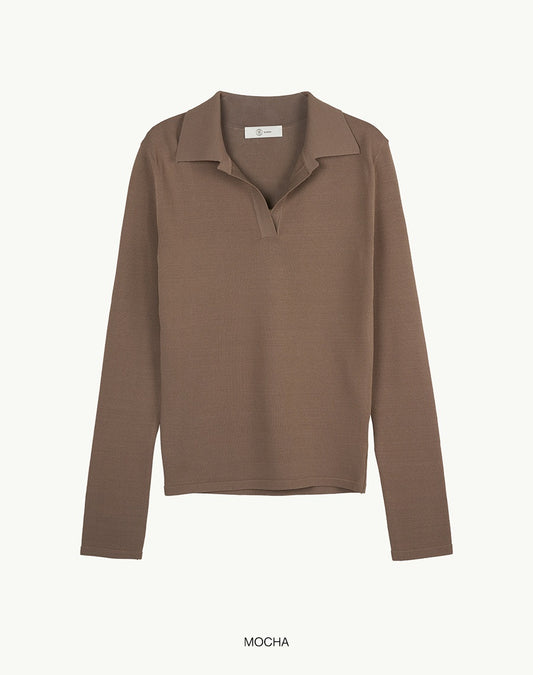 [BLOSSOM H COMPANY 2025SS] EL COLLAR KNIT