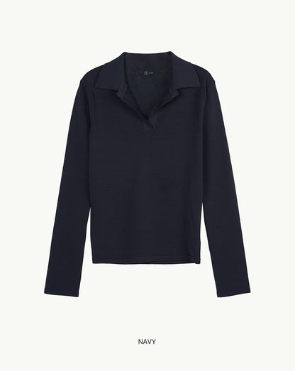 [BLOSSOM H COMPANY 2025SS] EL COLLAR KNIT