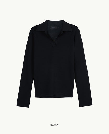 [BLOSSOM H COMPANY 2025SS] EL COLLAR KNIT