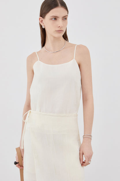 [BLOSSOM H COMPANY 2025SS] MOC WRINKLE SLEEVELESS
