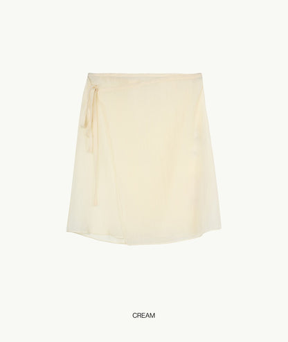 [BLOSSOM H COMPANY 2025SS] MOC WRINKLE WRAP SKIRT