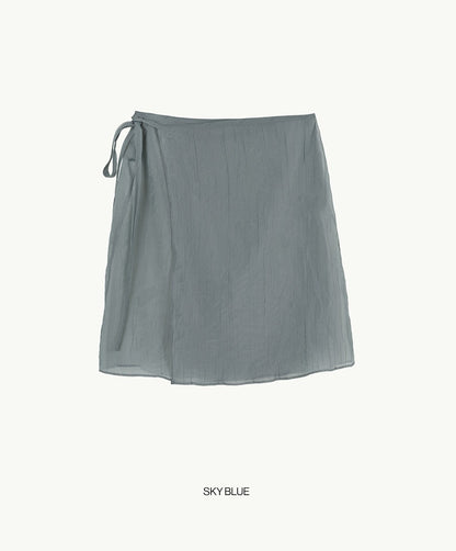 [BLOSSOM H COMPANY 2025SS] MOC WRINKLE WRAP SKIRT