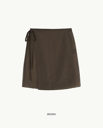 [BLOSSOM H COMPANY 2025SS] MOC WRINKLE WRAP SKIRT