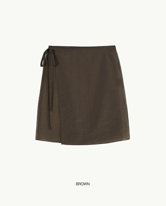 [BLOSSOM H COMPANY 2025SS] MOC WRINKLE WRAP SKIRT