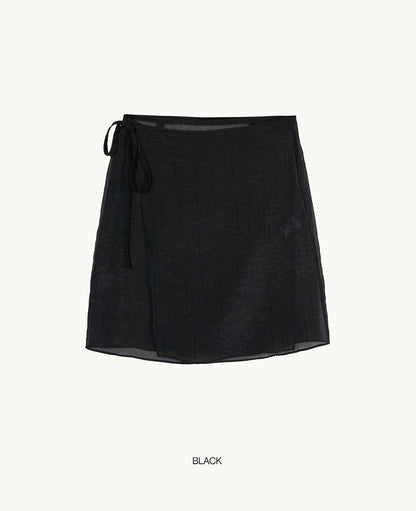 [BLOSSOM H COMPANY 2025SS] MOC WRINKLE WRAP SKIRT