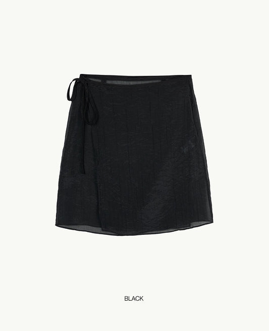 [BLOSSOM H COMPANY 2025SS] MOC WRINKLE WRAP SKIRT
