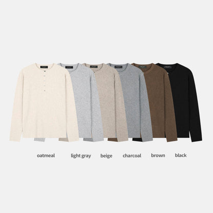 Ribbed Henley Knit colorguide (6 colors)