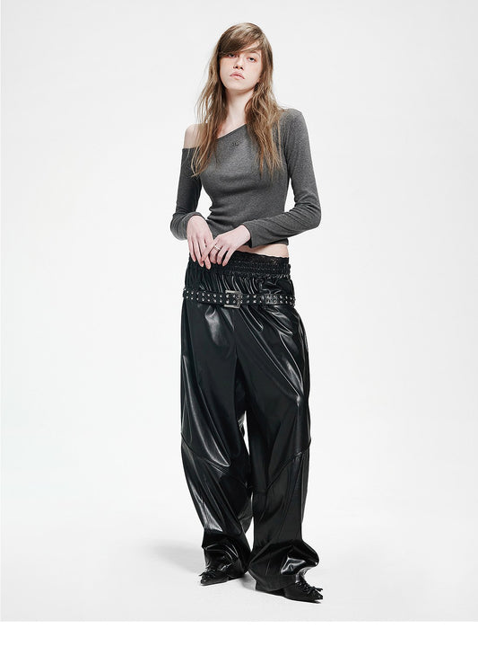 Holy symbol sparkle off-shoulder GRAY