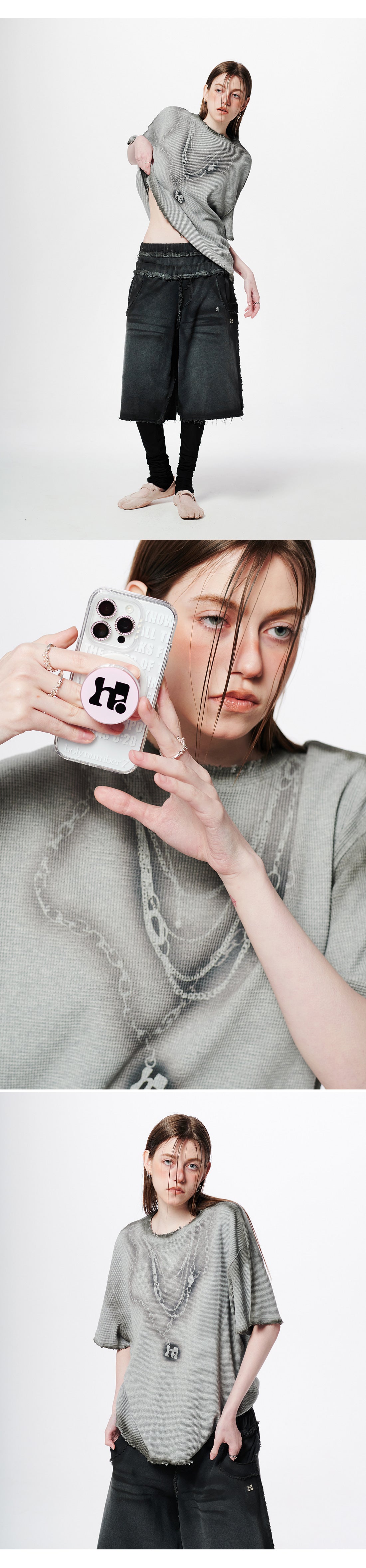 Necklace Graphic Oversized T-Shirt