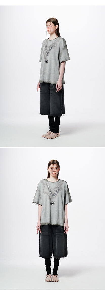 Necklace Graphic Oversized T-Shirt