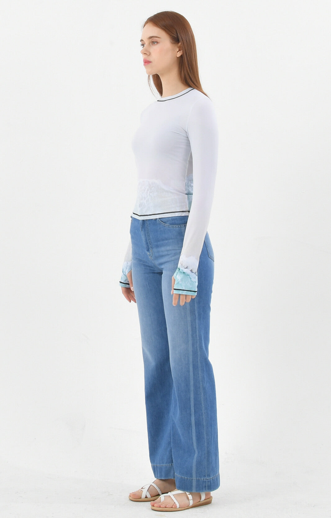 PRINT LONG SLEEVE ROUND T-SHIRT_[WAVE1]