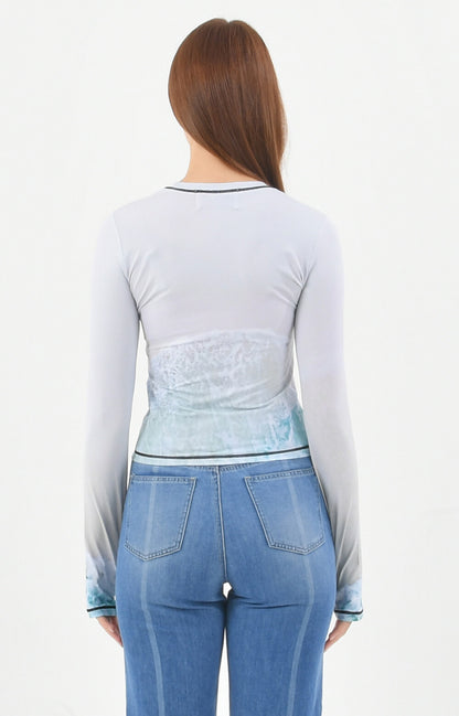 PRINT LONG SLEEVE ROUND T-SHIRT_[WAVE1]