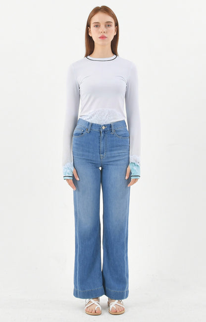 PRINT LONG SLEEVE ROUND T-SHIRT_[WAVE1]