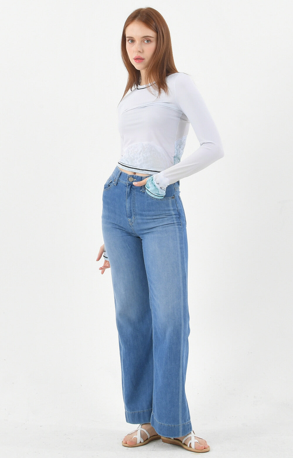 PRINT LONG SLEEVE ROUND T-SHIRT_[WAVE1]