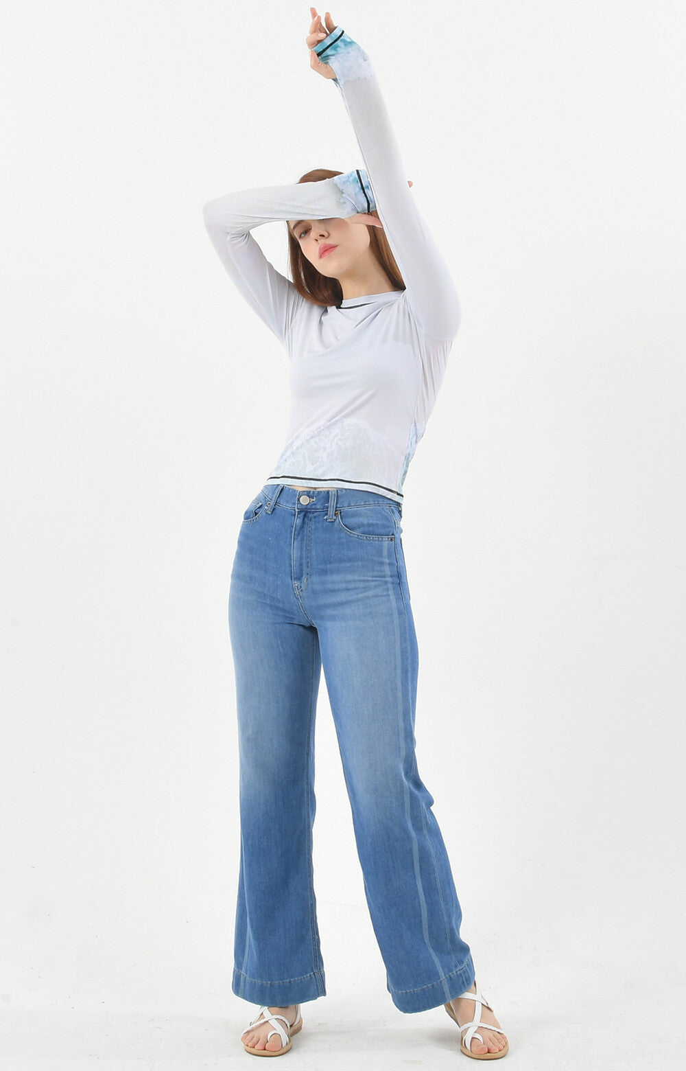 PRINT LONG SLEEVE ROUND T-SHIRT_[WAVE1]