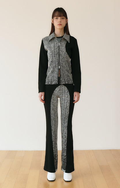 JACQUARD GRADATION TWO WAY JUMPER