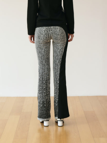 JACQUARD LOW RIZE BANDING PANTS_ SEMI BOOTS CUT