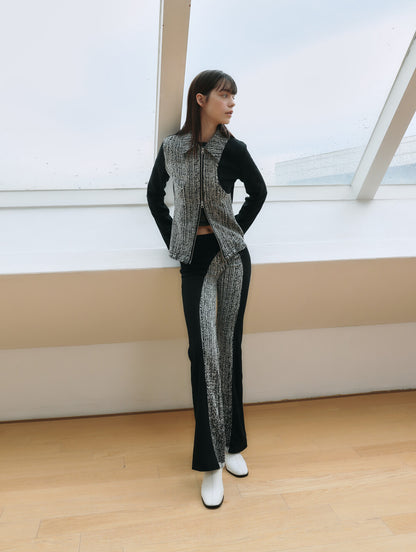 JACQUARD GRADATION TWO WAY JUMPER
