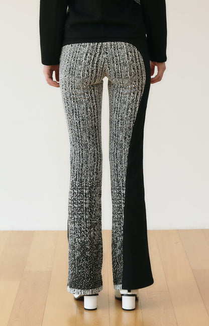 JACQUARD LOW RIZE BANDING PANTS_ SEMI BOOTS CUT