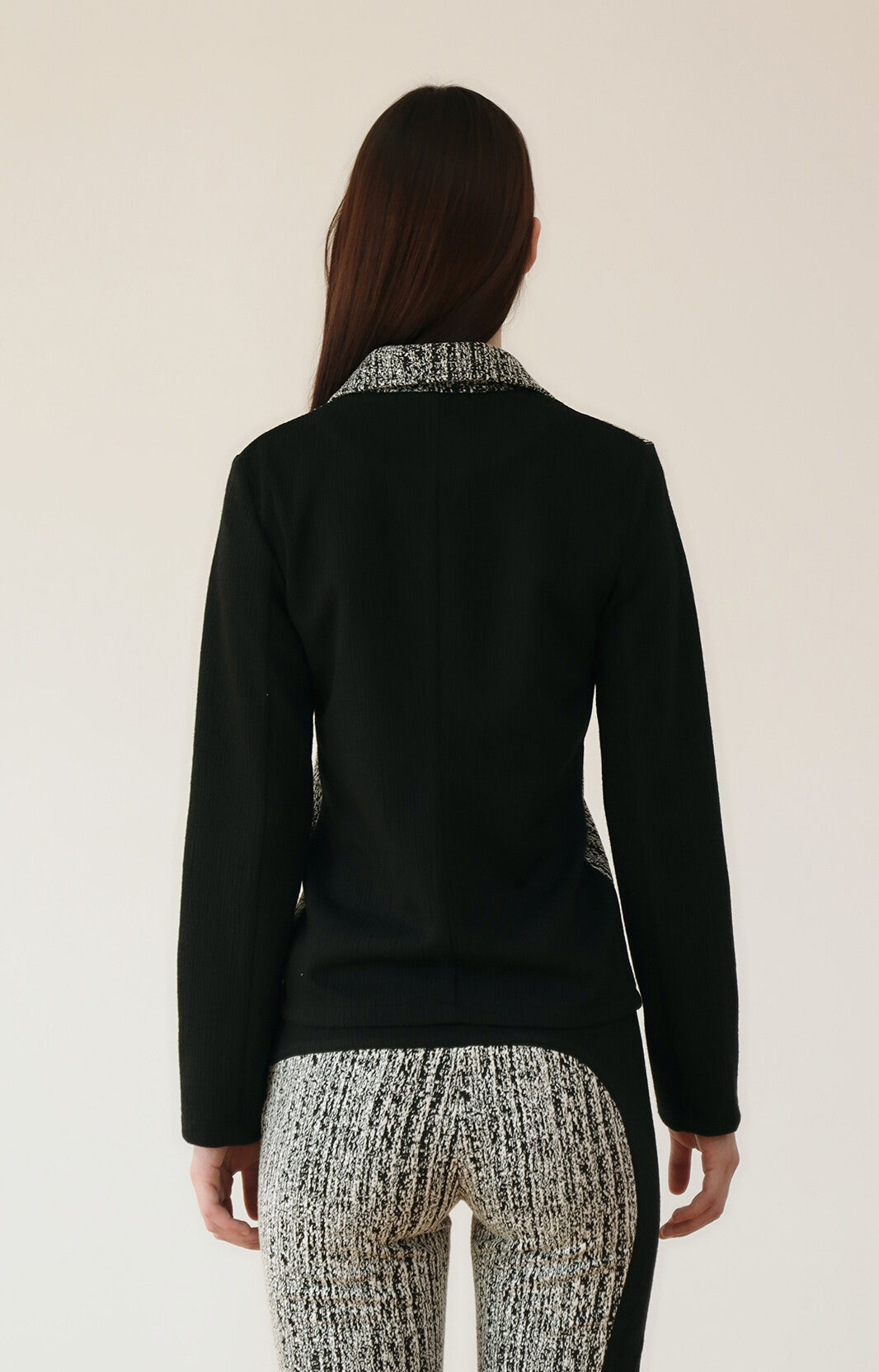 JACQUARD GRADATION TWO WAY JUMPER