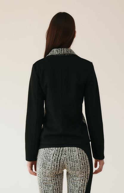 JACQUARD GRADATION TWO WAY JUMPER