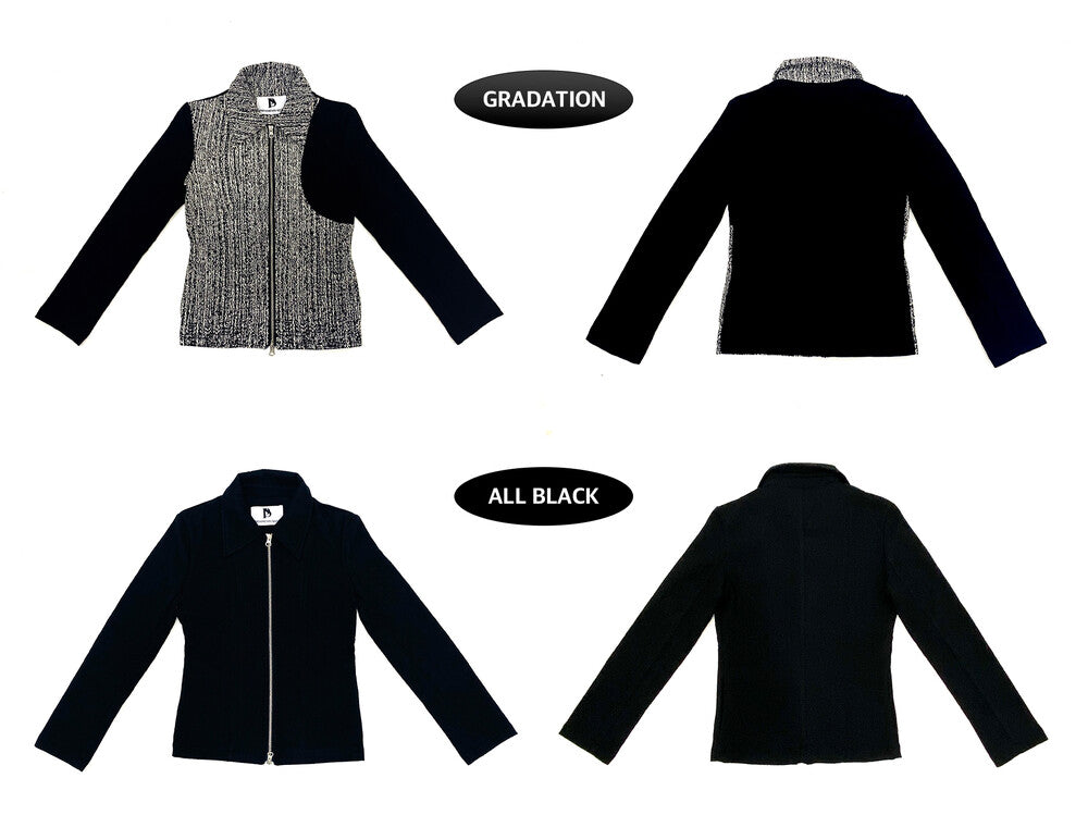 JACQUARD GRADATION TWO WAY JUMPER